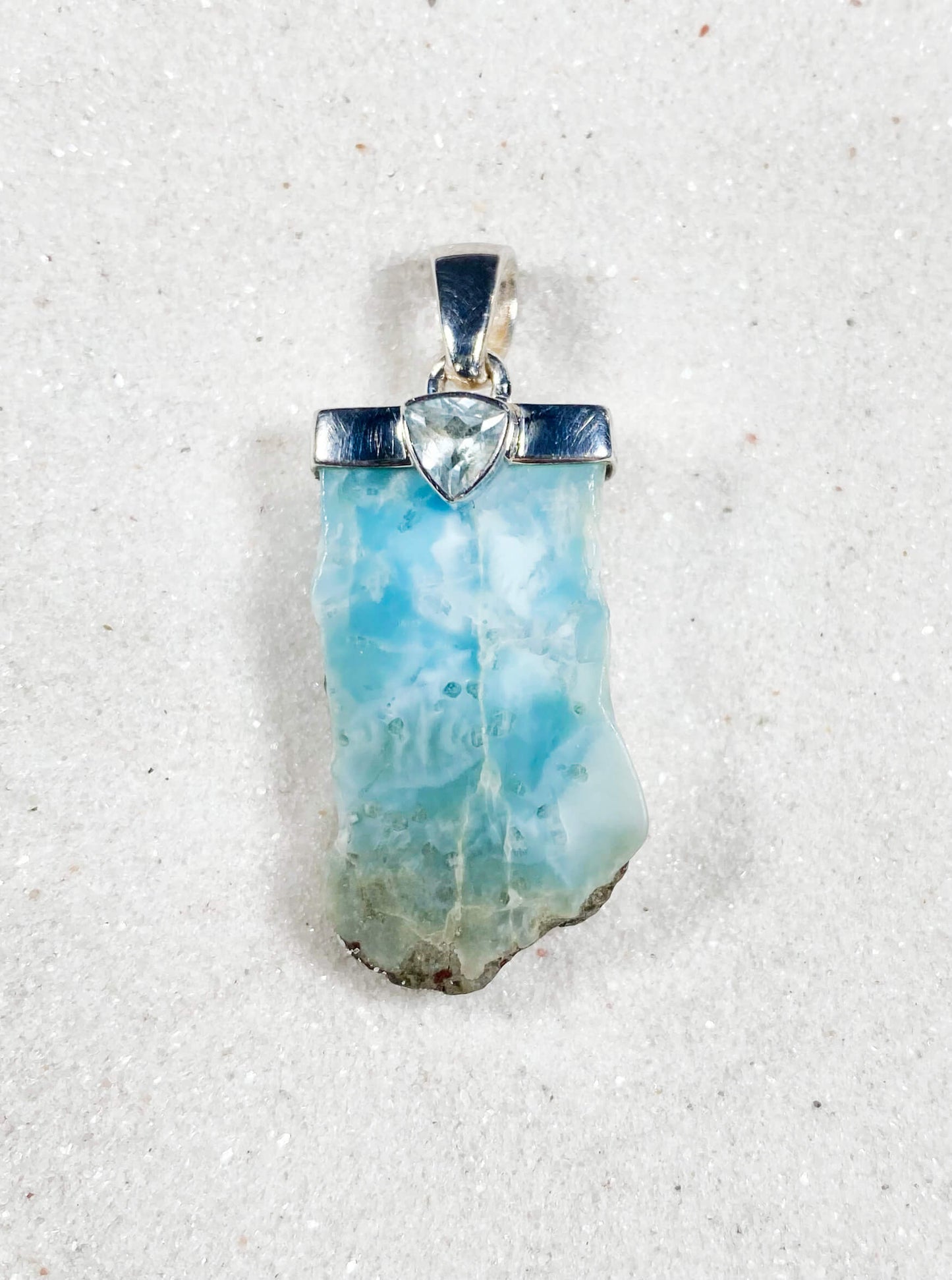 Larimar w/ Blue Topaz Pendant