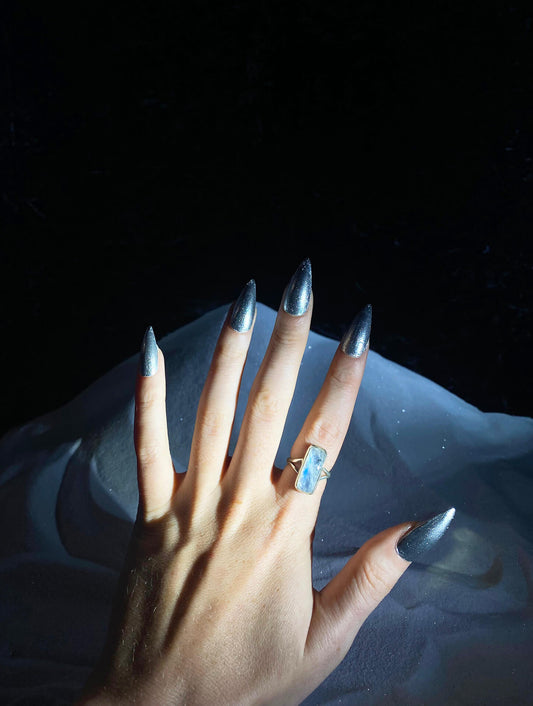 Rainbow Moonstone Ring