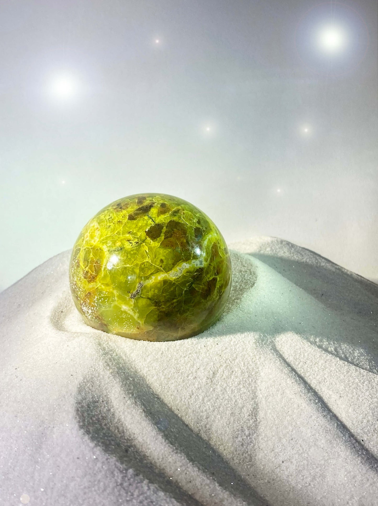 Large Green Opal Sphere