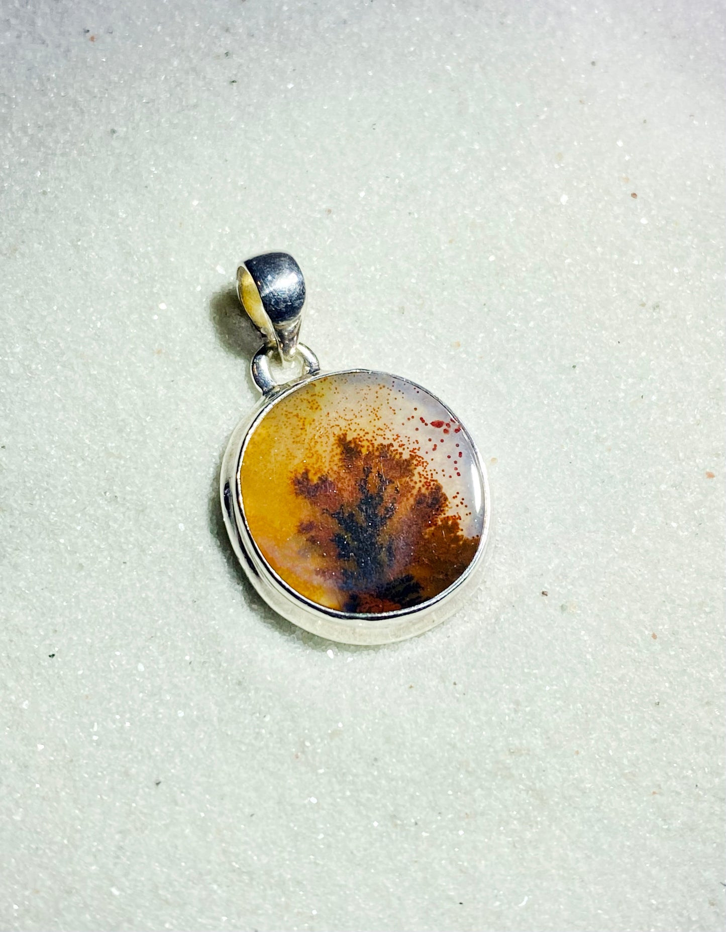 Scenic Dendritic Agate Pendant