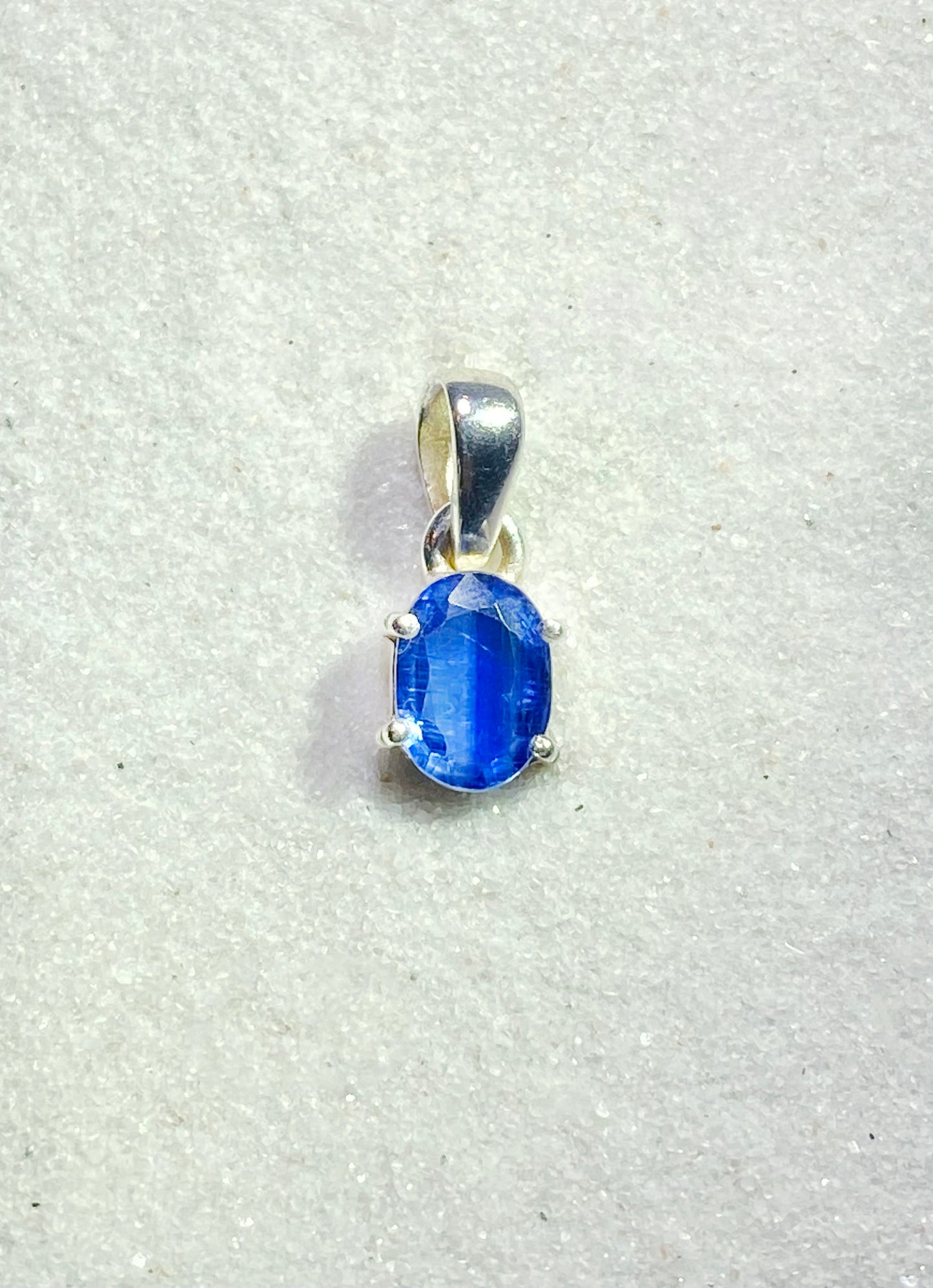 Mini Faceted Kyanite Pendant