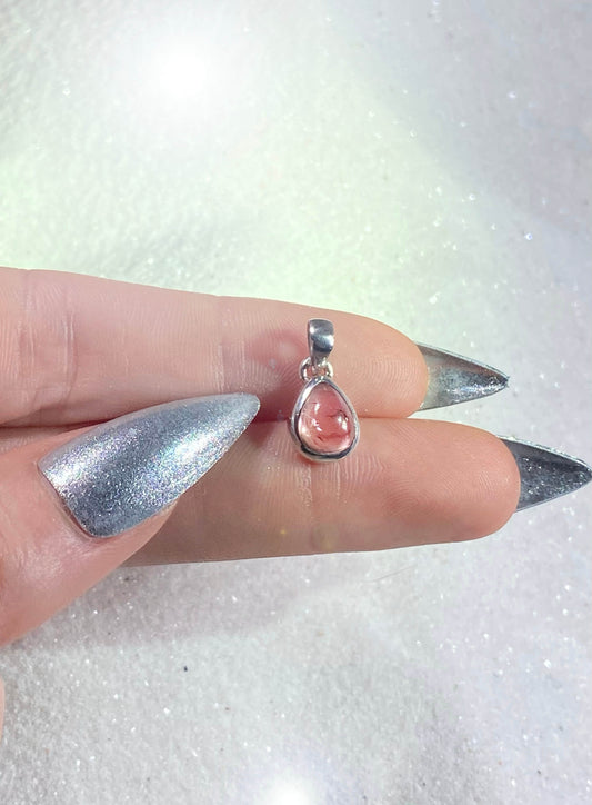 Mini Pink Tourmaline Pendant