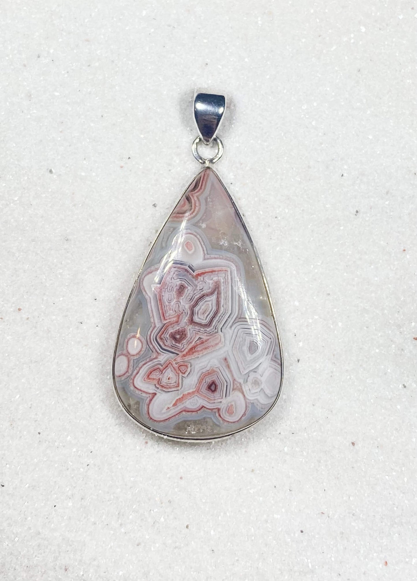 Laguna Lace Agate Pendant