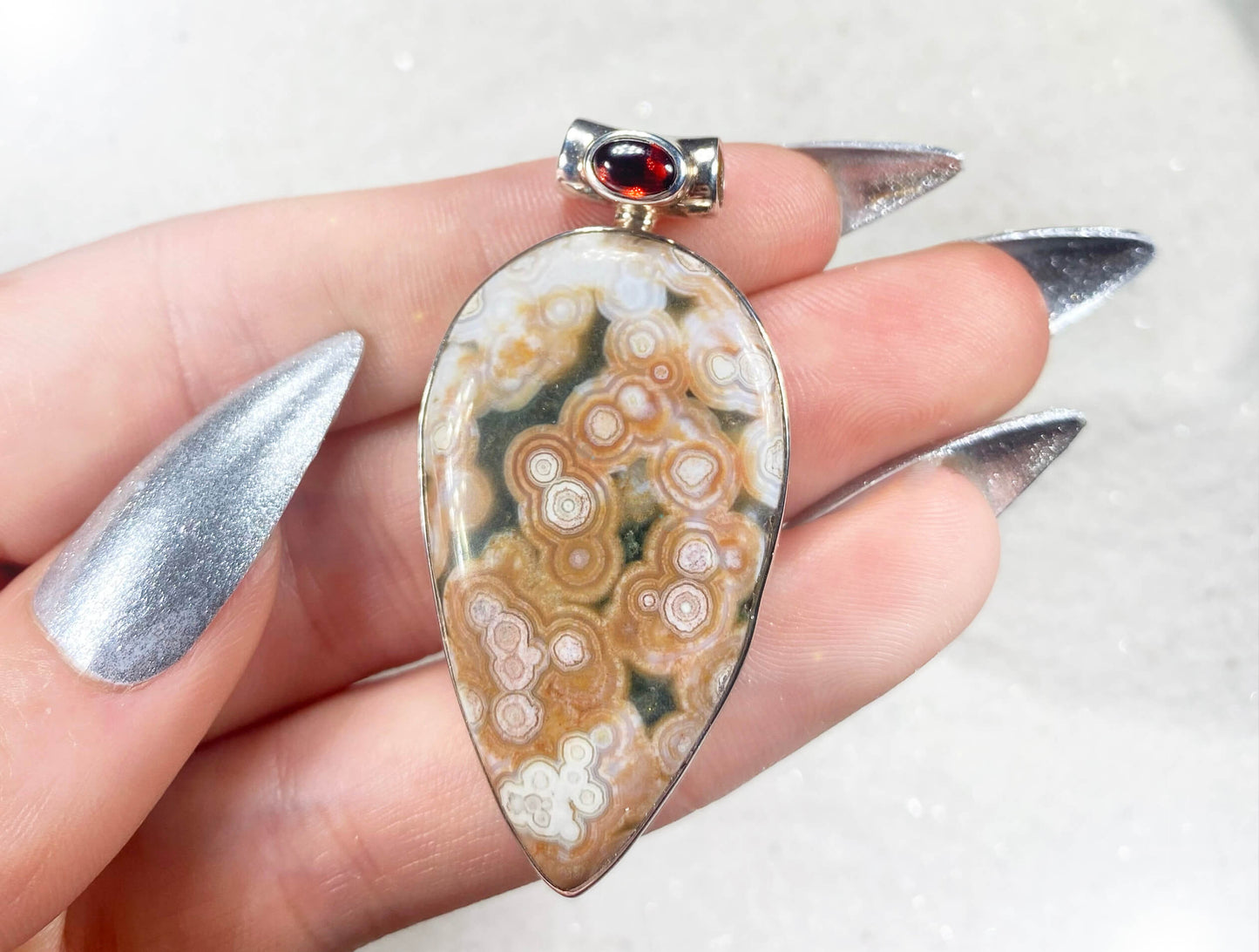 Large Ocean Jasper Pendant