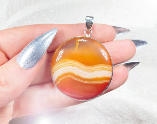 Extra Large Lake Superior Agate Pendant