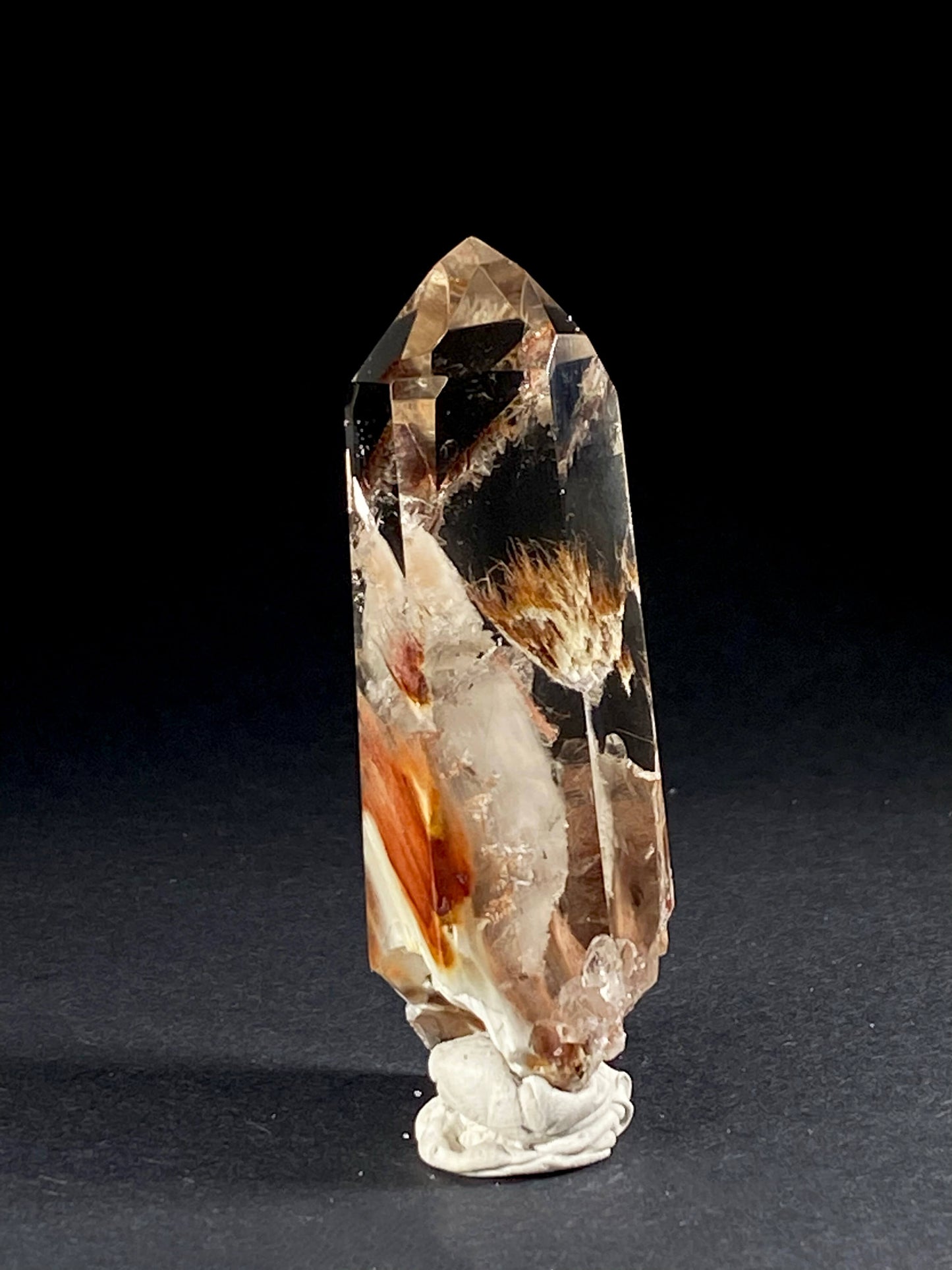 Amphibole Quartz Points