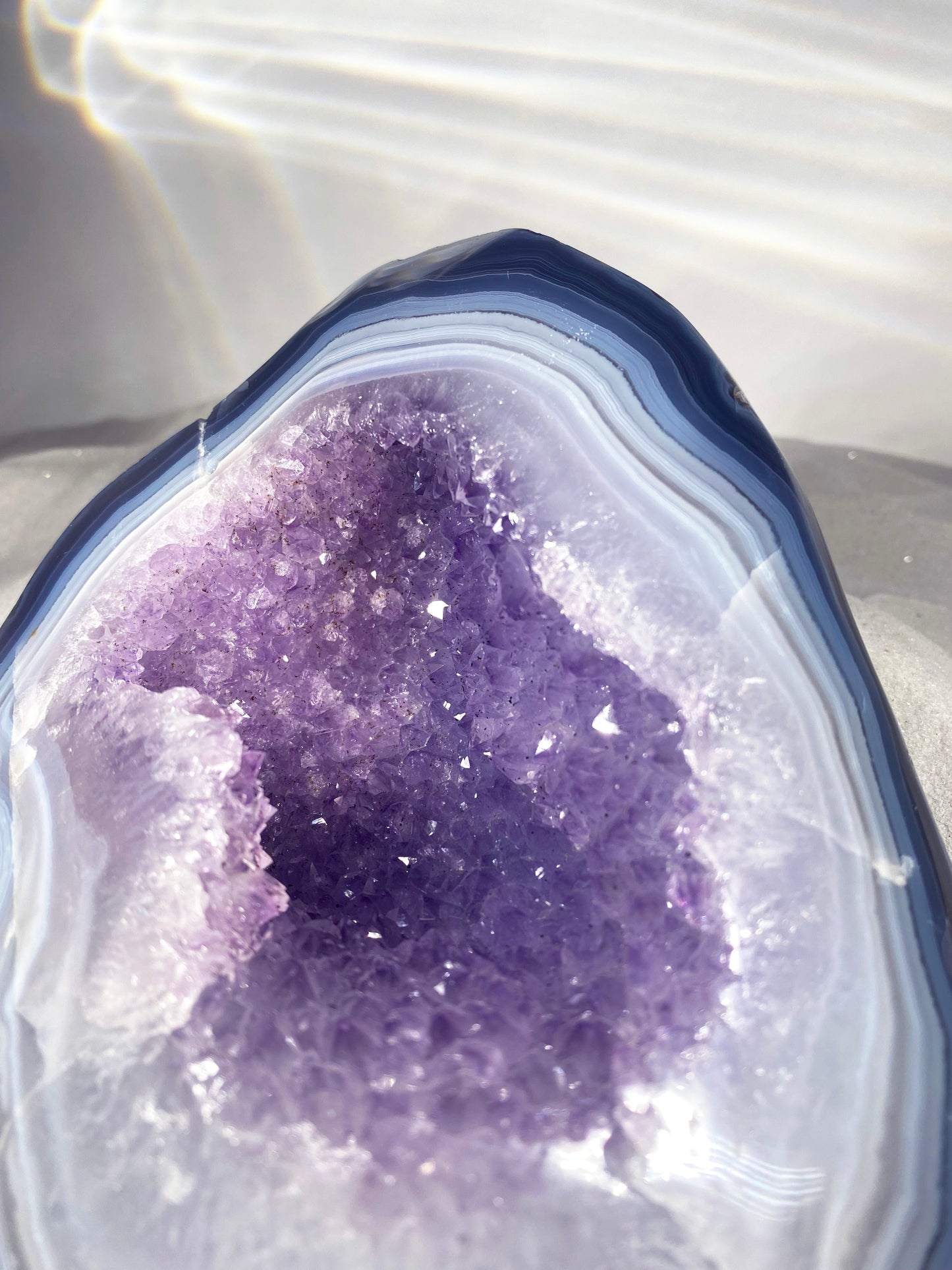 Large Polished Amethyst Geode