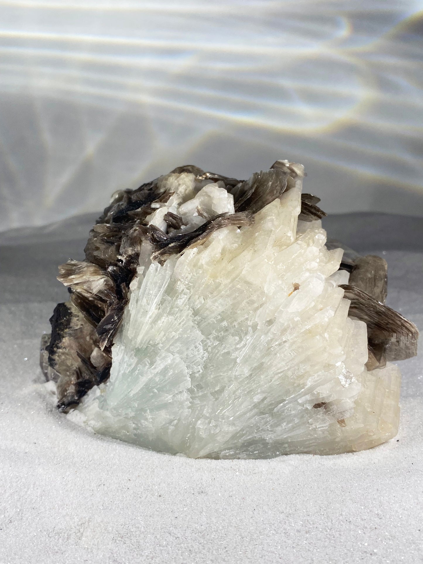 Muscovite on Albite