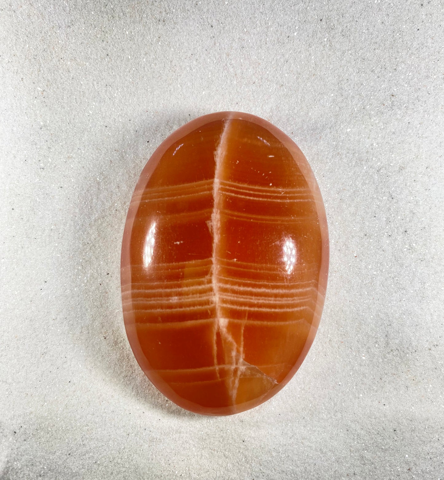 Orange Calcite Palm Stones