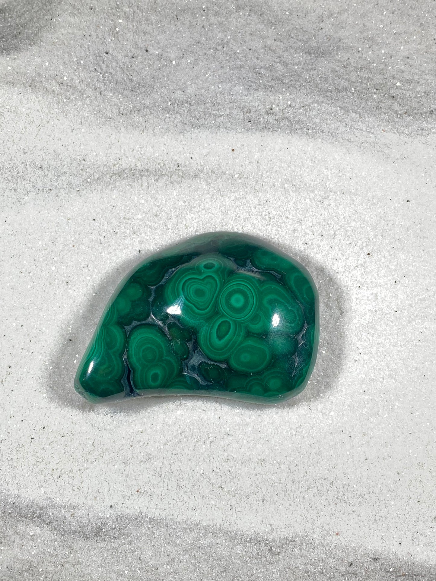 Malachite Palm Stones