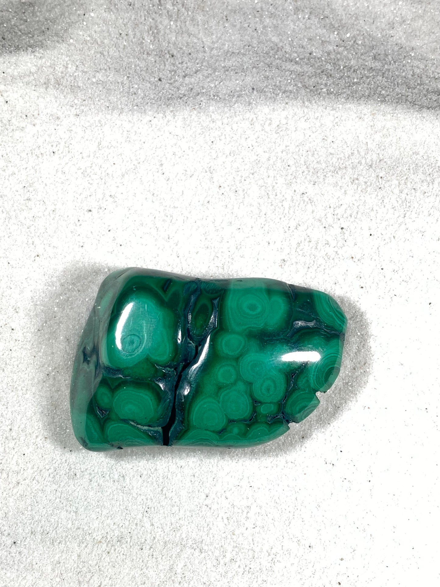 Malachite Palm Stones