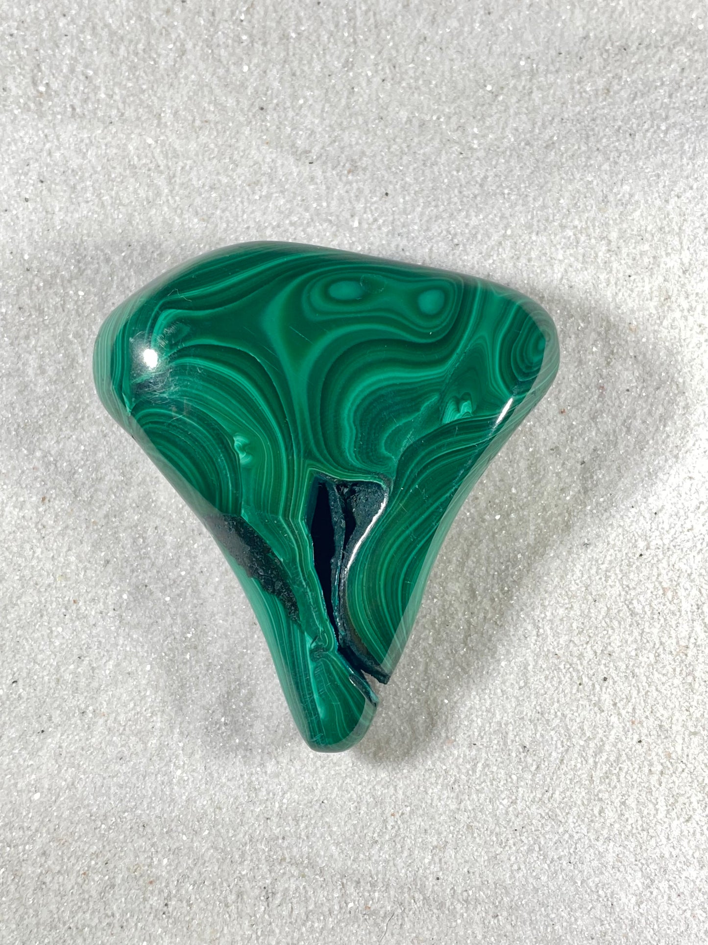 Malachite Palm Stones