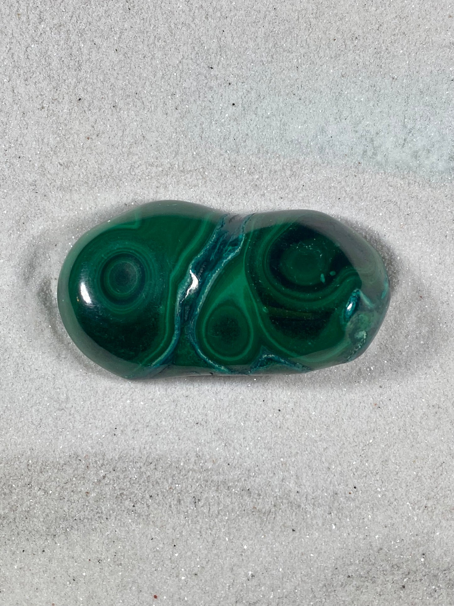 Malachite Palm Stones