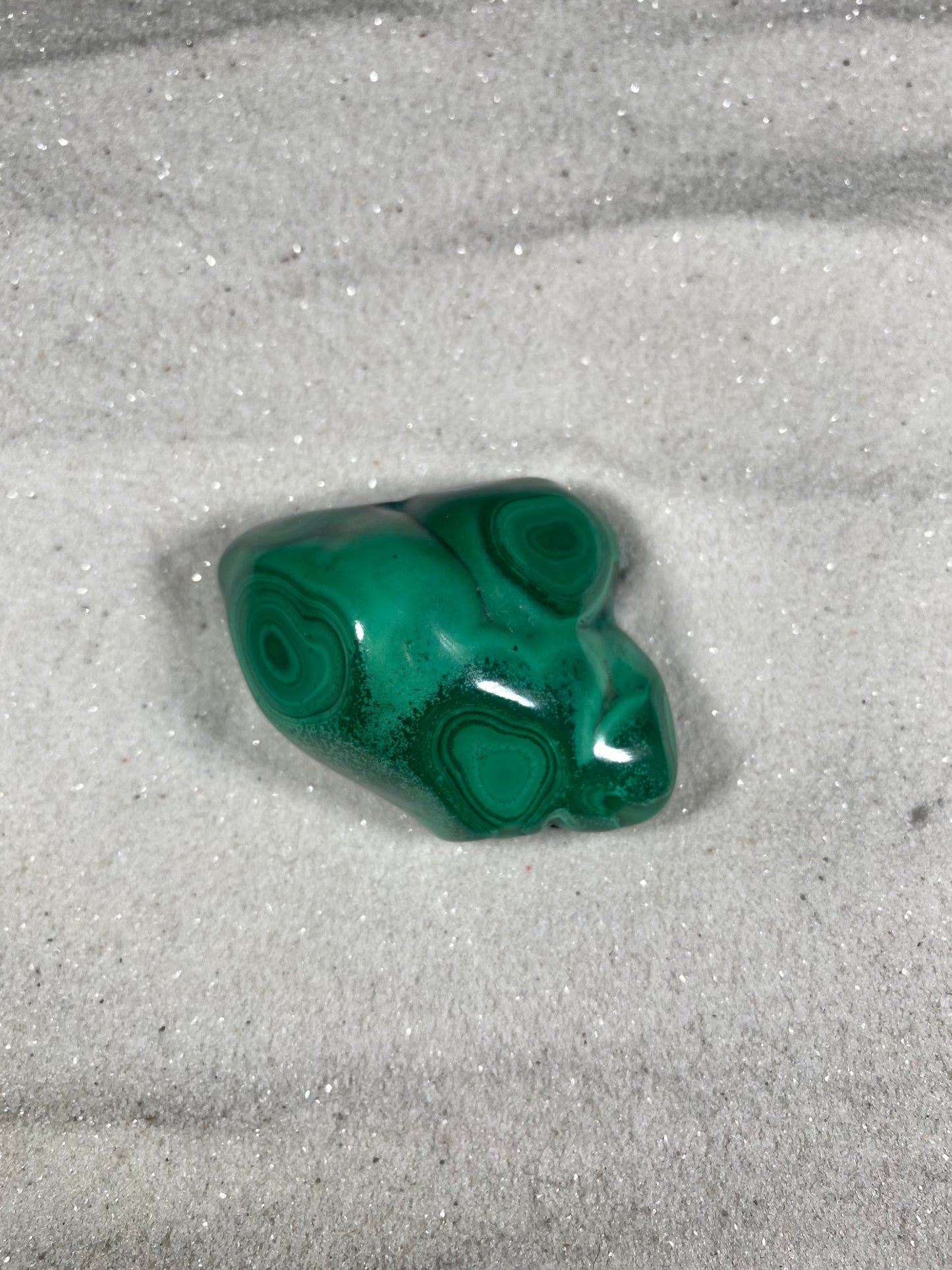 Malachite Palm Stones