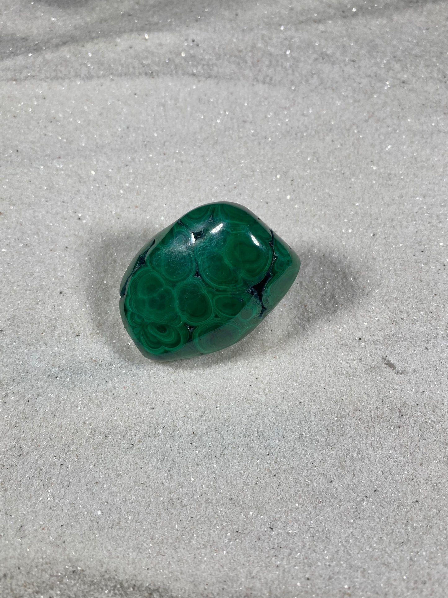 Malachite Palm Stones