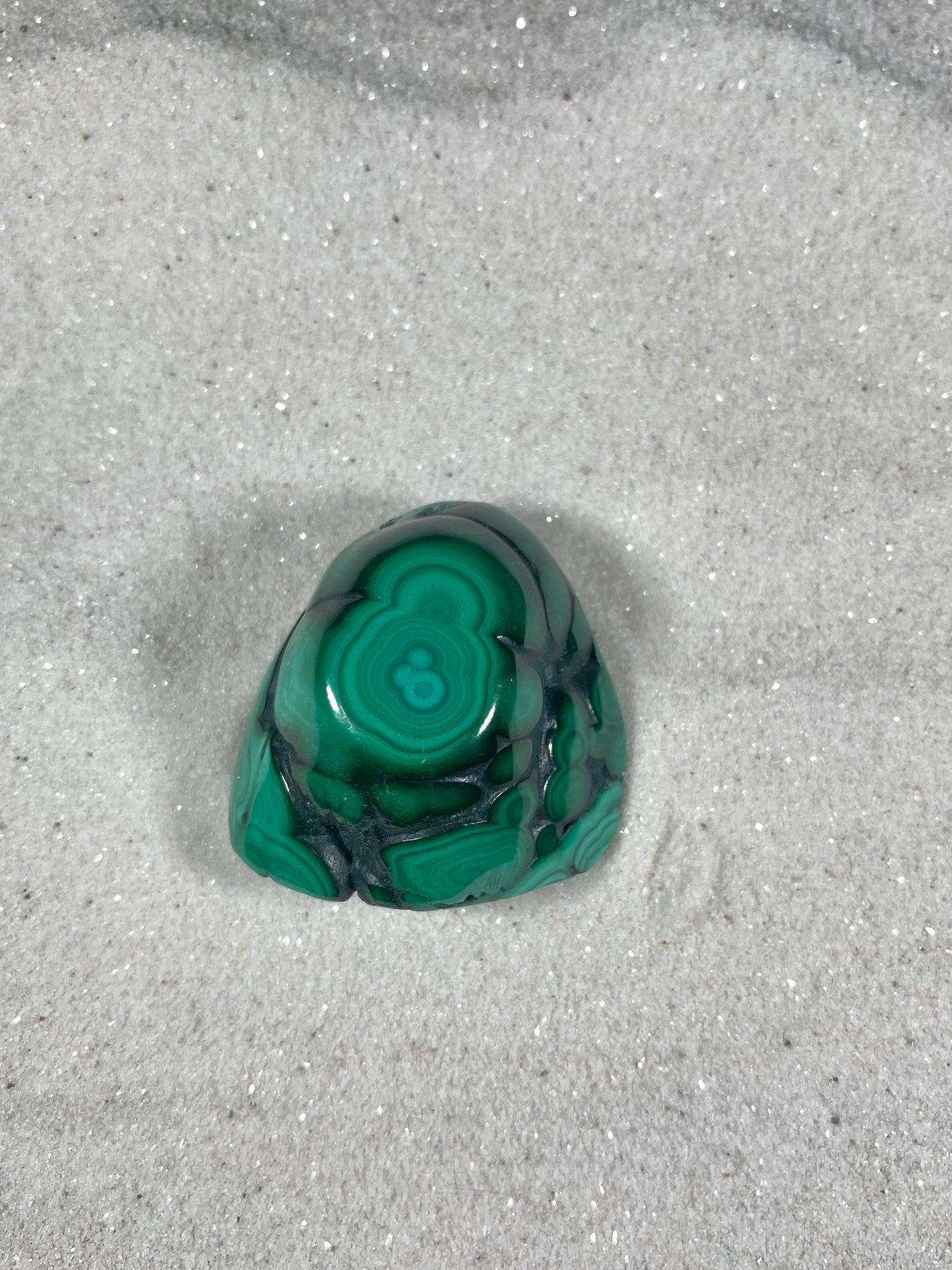 Malachite Palm Stones