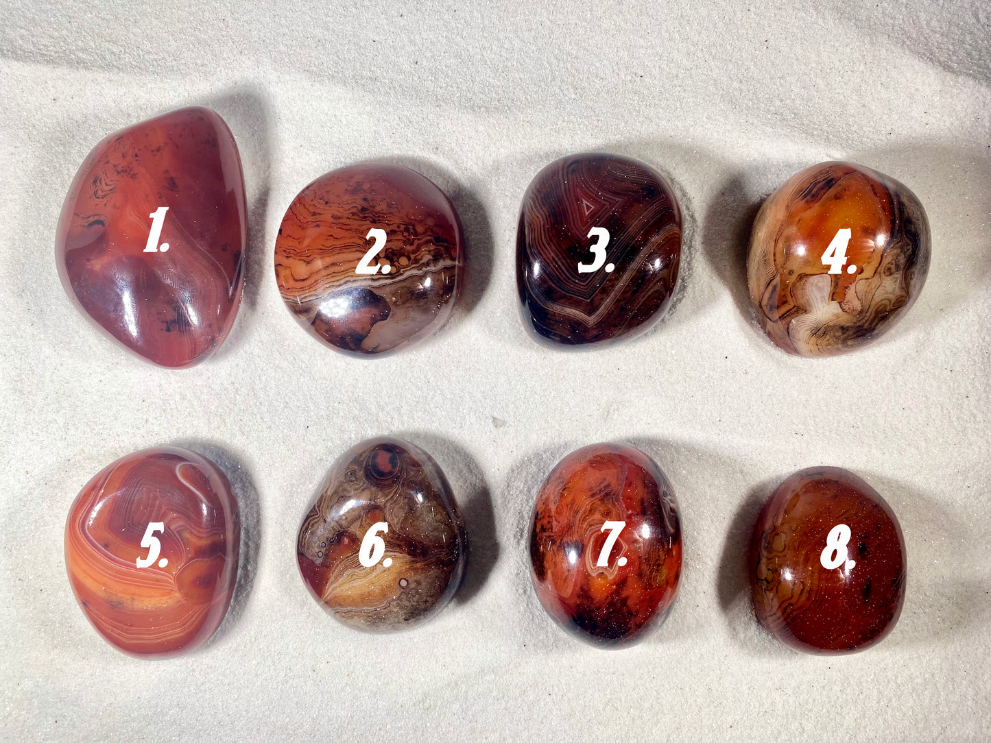 Sardonyx Palm Stones