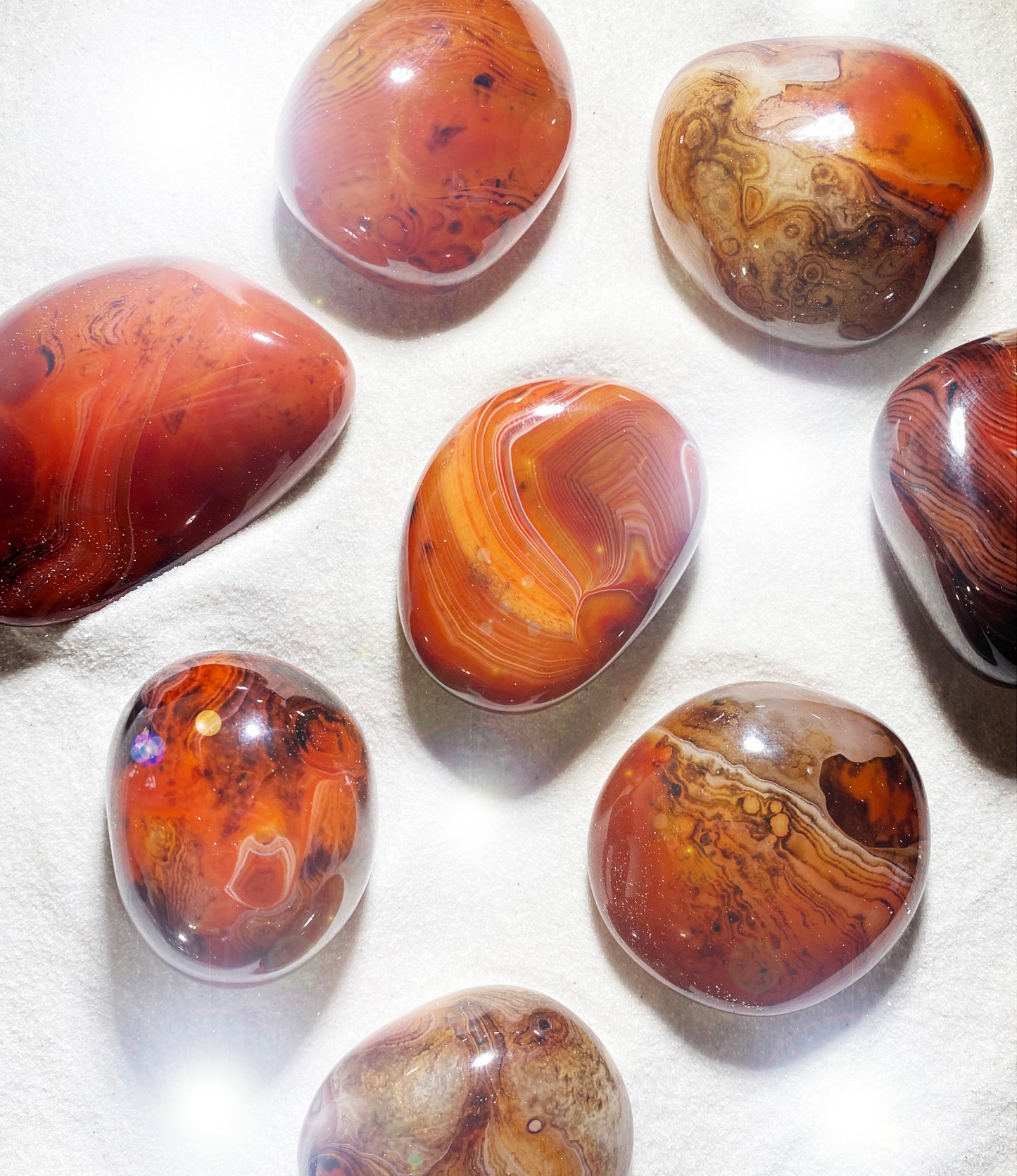 Sardonyx Palm Stones