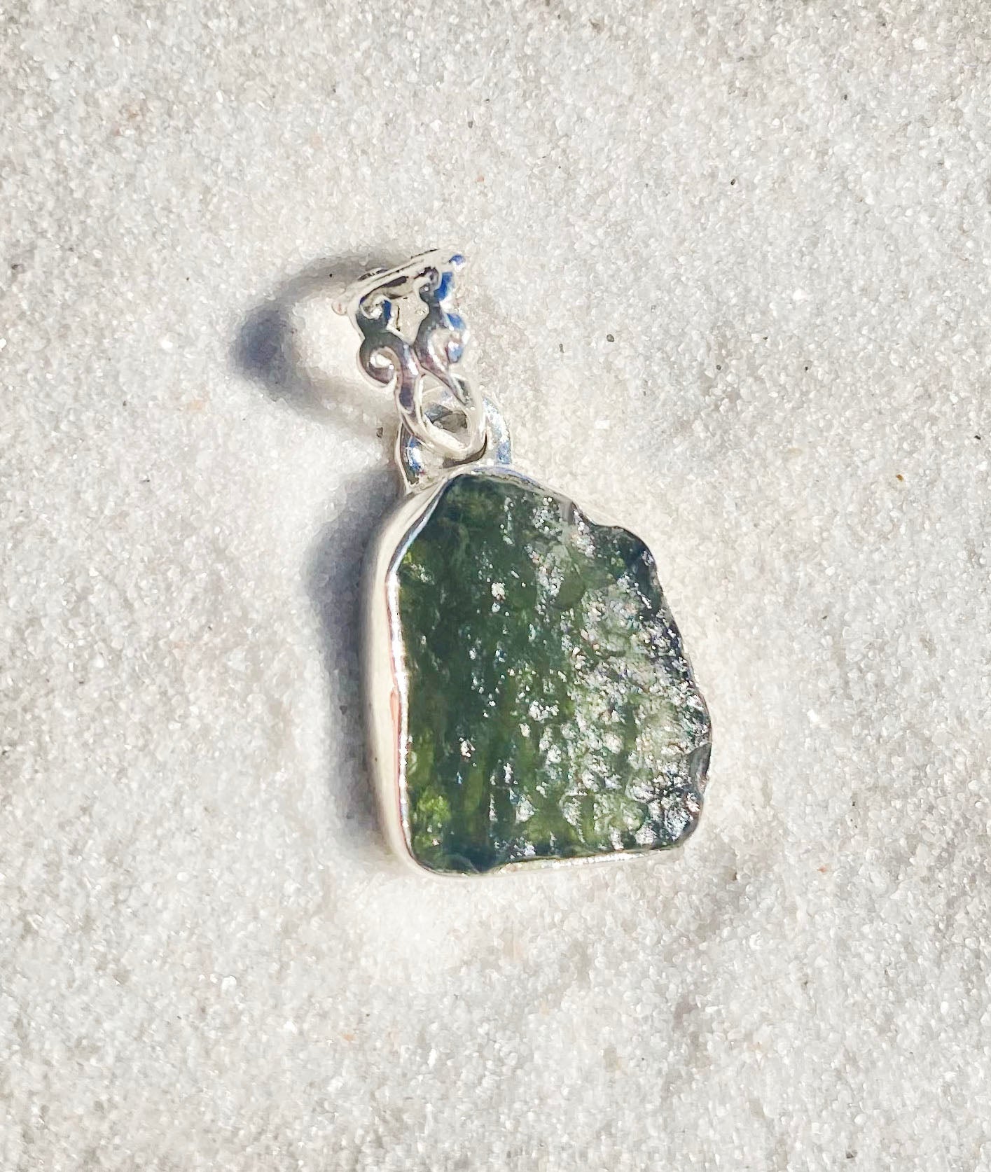 Rough Moldavite Pendant