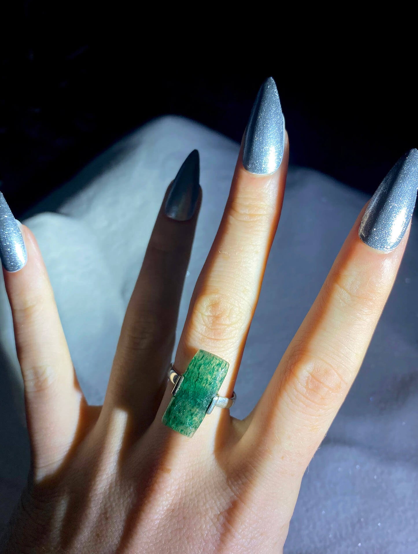 Green Aventurine Ring