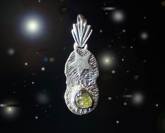 Moldavite Star Pendant