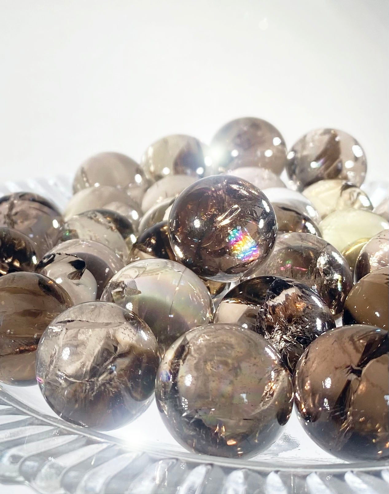 Smokey Quartz Mini Sheres